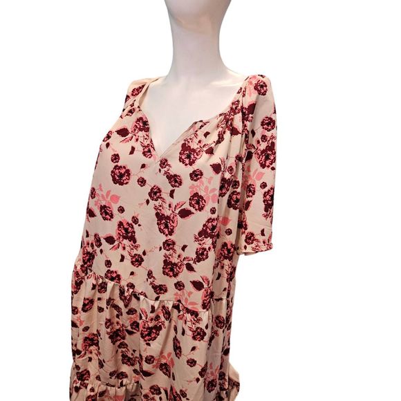 MPH Collection Plus Size Floral Boho Dress 1X Womens - Picture 5 of 9